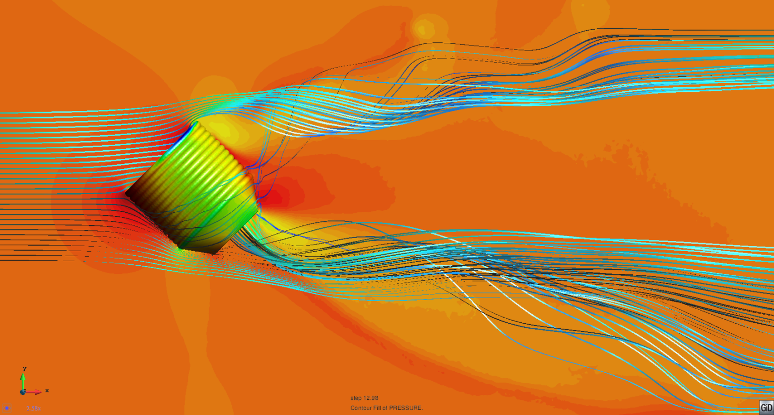 Computational Fluid Dynamics GiD SIMULATION
